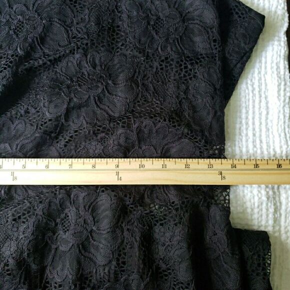 Whimsy Goth Grunge Women’s Lace Black Long Maxi Dress Size UNK 57 Inches Long - Picture 8 of 10